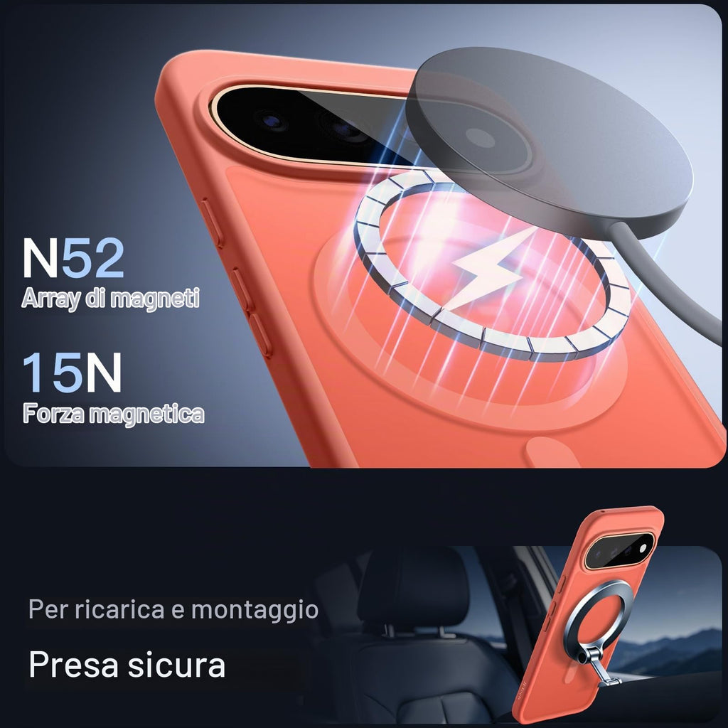 JETech Cover Magnetica per Google Pixel 10/10 Pro, Nero Ossidiana