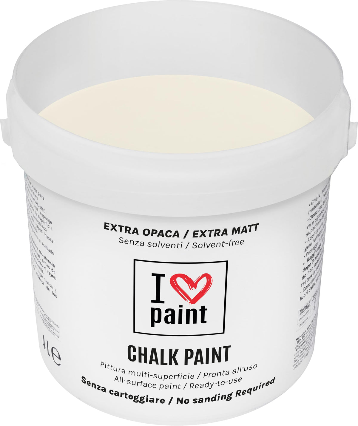 I LOVE paint Cera Trasparente per Chalk Paint e Legno 375ml - Non Altera il Colore Originale - Perfetta per Superfici Porose e Restauro - Con Cera d'Api e Cere Nobili