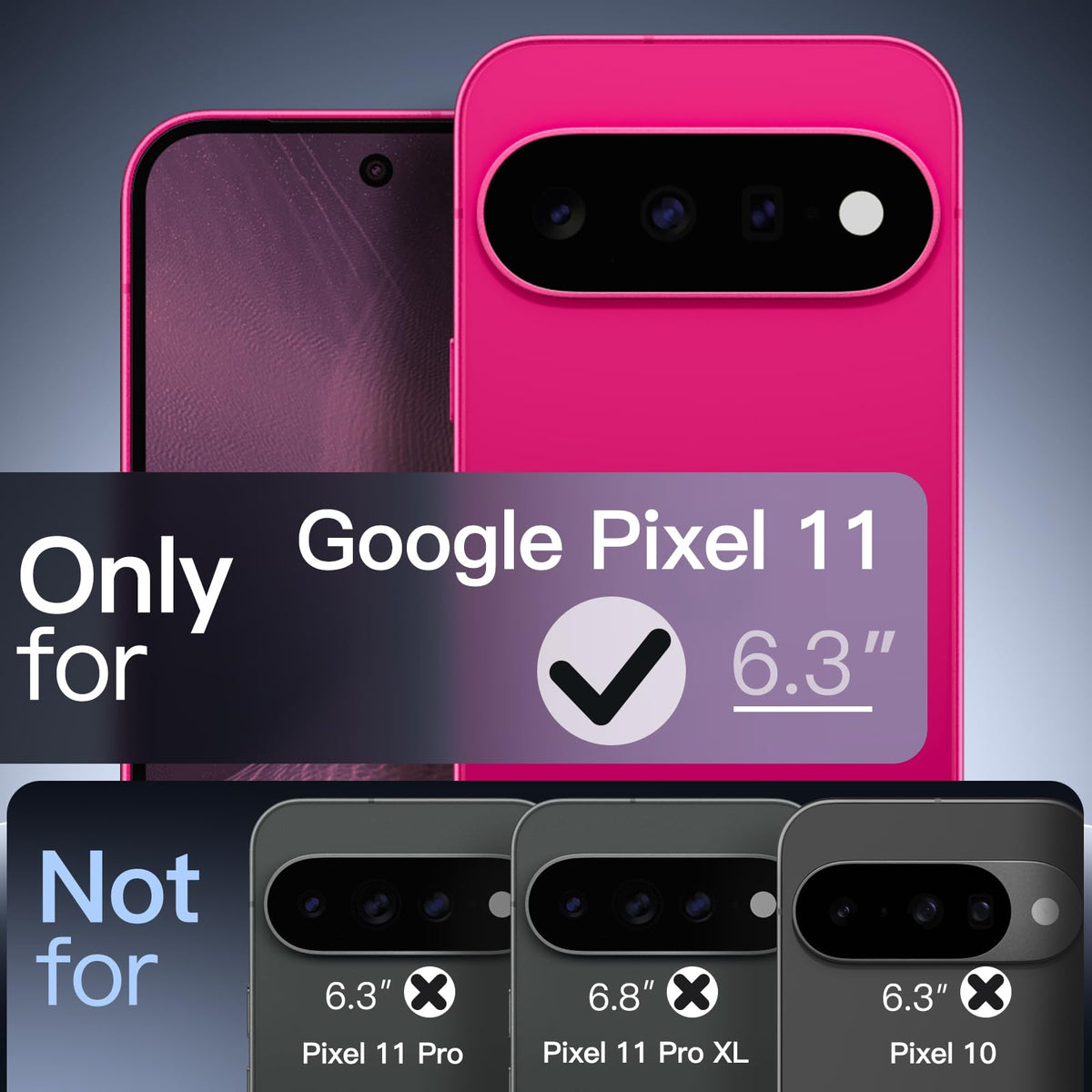 JETech Cover Magnetica per Google Pixel 10/10 Pro, Nero Ossidiana