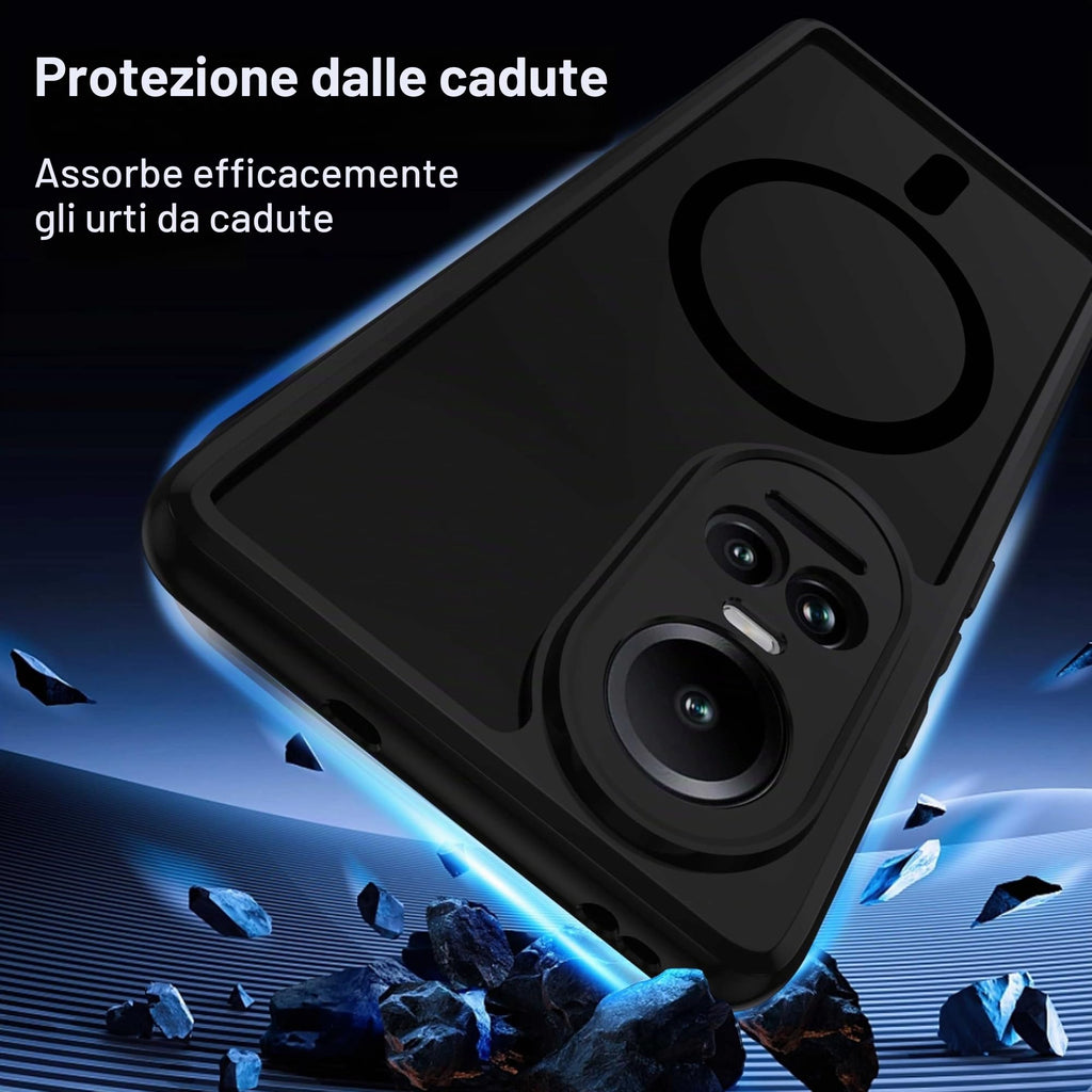 XTCASE Cover Magnetica per Google Pixel 11/11 Pro 5G Traslucida Opaca, Nero