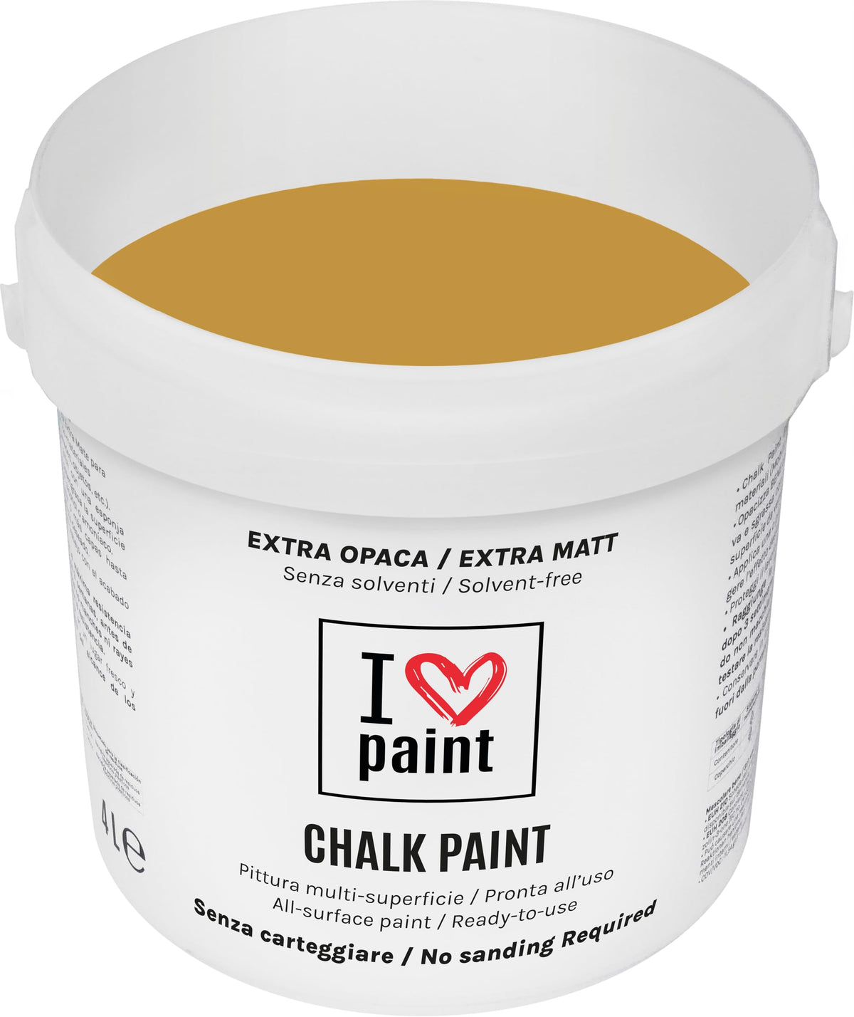 I LOVE paint Cera Trasparente per Chalk Paint e Legno 375ml - Non Altera il Colore Originale - Perfetta per Superfici Porose e Restauro - Con Cera d'Api e Cere Nobili