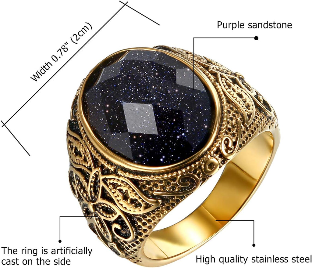 OIDEA Anello Acciaio Inossidabile Fidanzamento Promessa Matrimonio Nuziale Uomo Donna Oro,Misura a Scelta