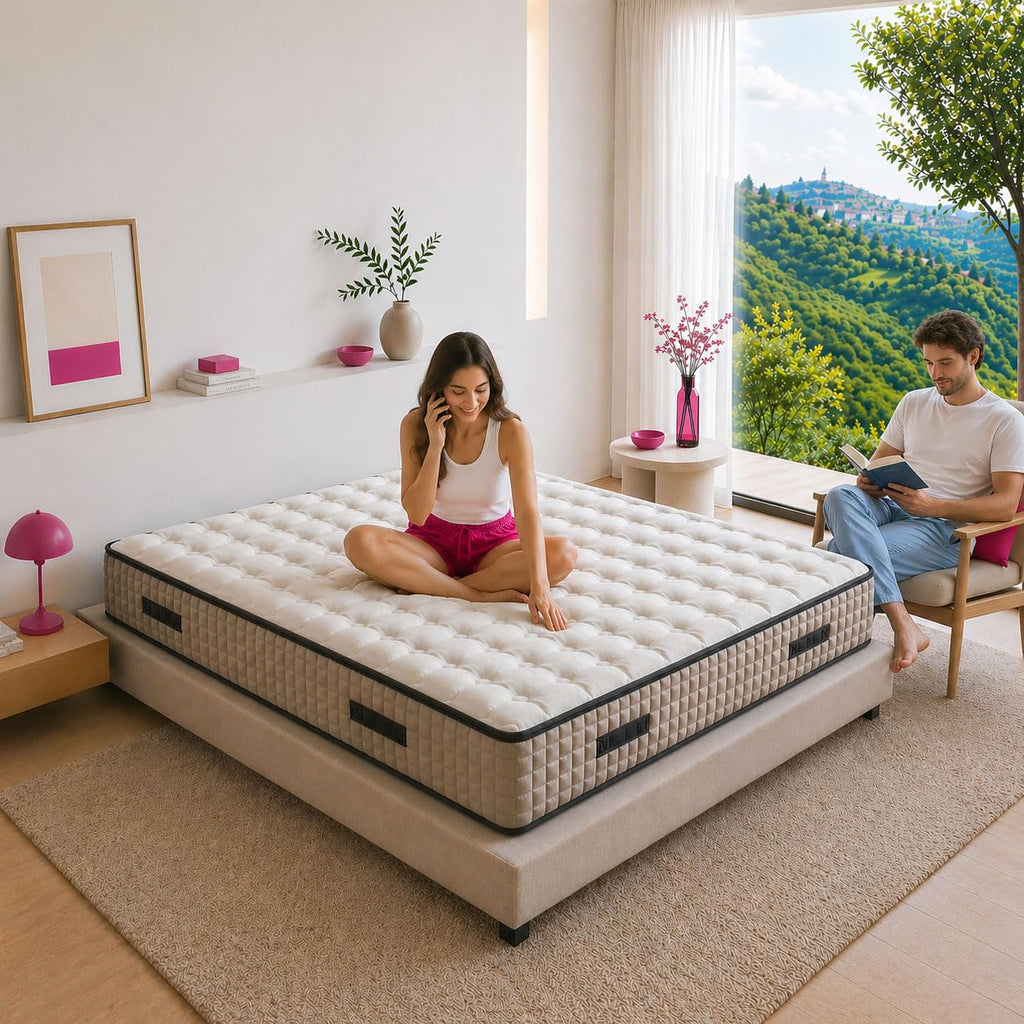 GEEMMA Materasso Matrimoniale 160x190 Semirigido New Air Memory HIPHOP 27