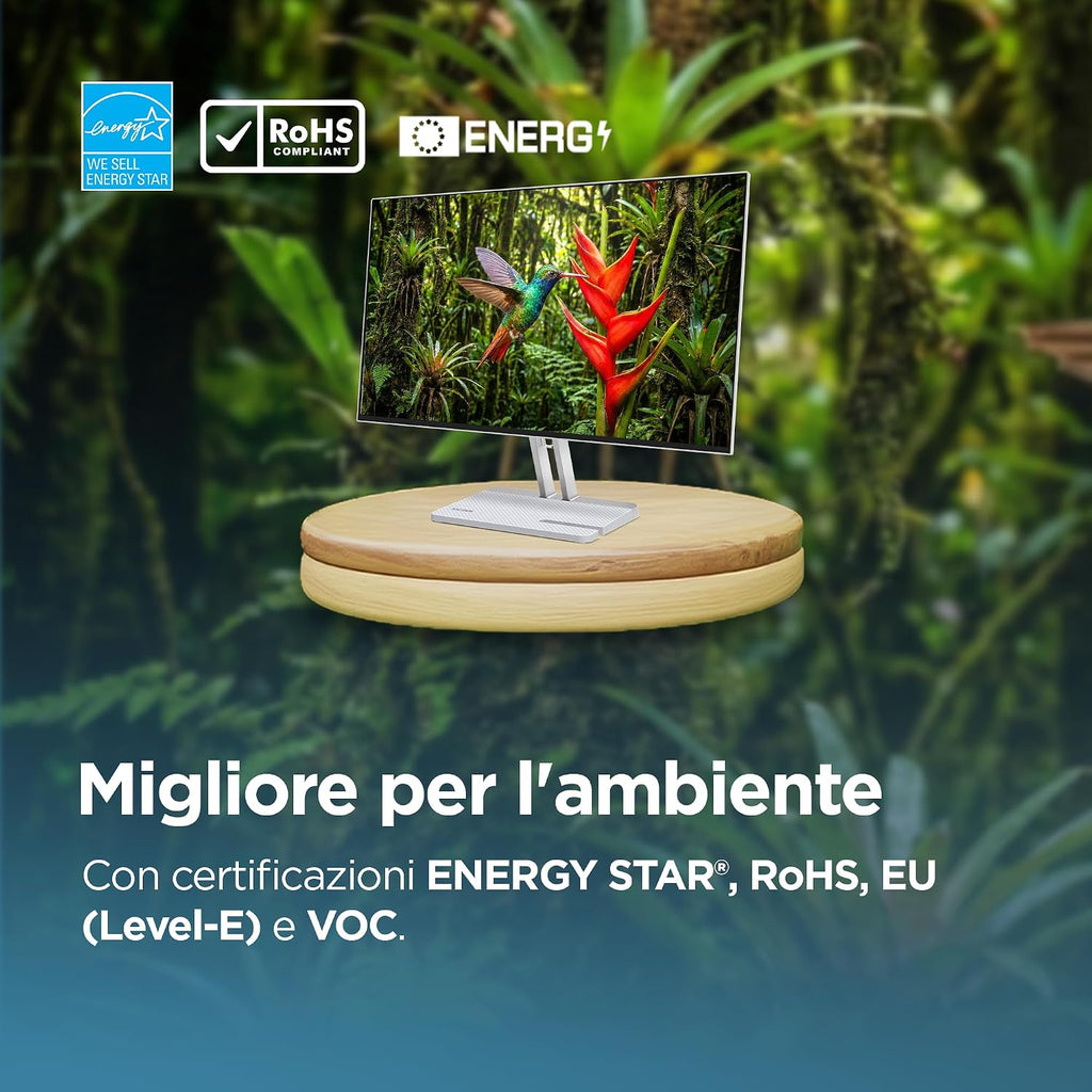 Lenovo L27-45 Monitor IPS 27" Full HD, 144Hz, 1ms, Altoparlanti integrati, HDMI e VGA, Ideale per Gaming, Studio e Home Office, VESA 100x100mm, AMD FreeSync, Inclinazione Regolabile
