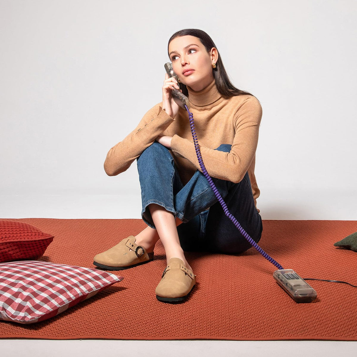 PERLETTI Ciabatte Donna Estive con Doppia Fibbia - Ciabatte Mare Dorate Comode - Sandali Comfort da Casa