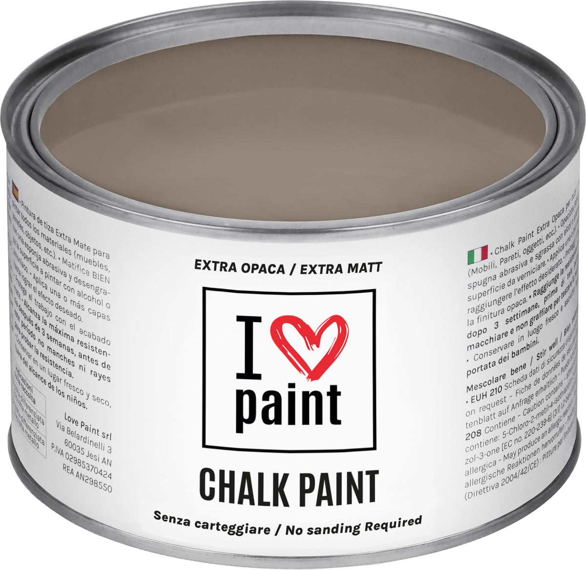 I LOVE paint Cera Trasparente per Chalk Paint e Legno 375ml - Non Altera il Colore Originale - Perfetta per Superfici Porose e Restauro - Con Cera d'Api e Cere Nobili