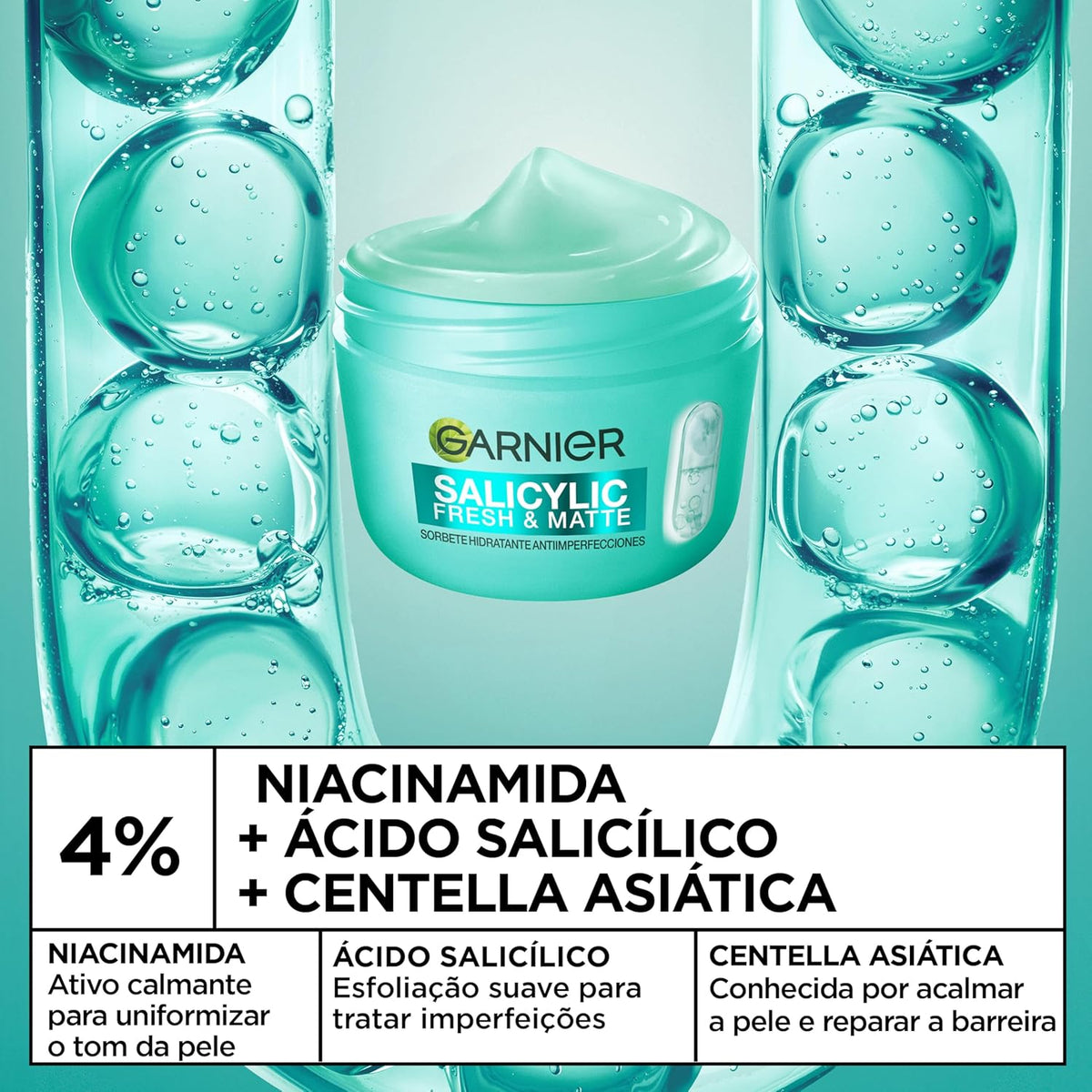 Garnier Pure Active Sorbete anti-imperfezioni, acido salicilico, 85 ml