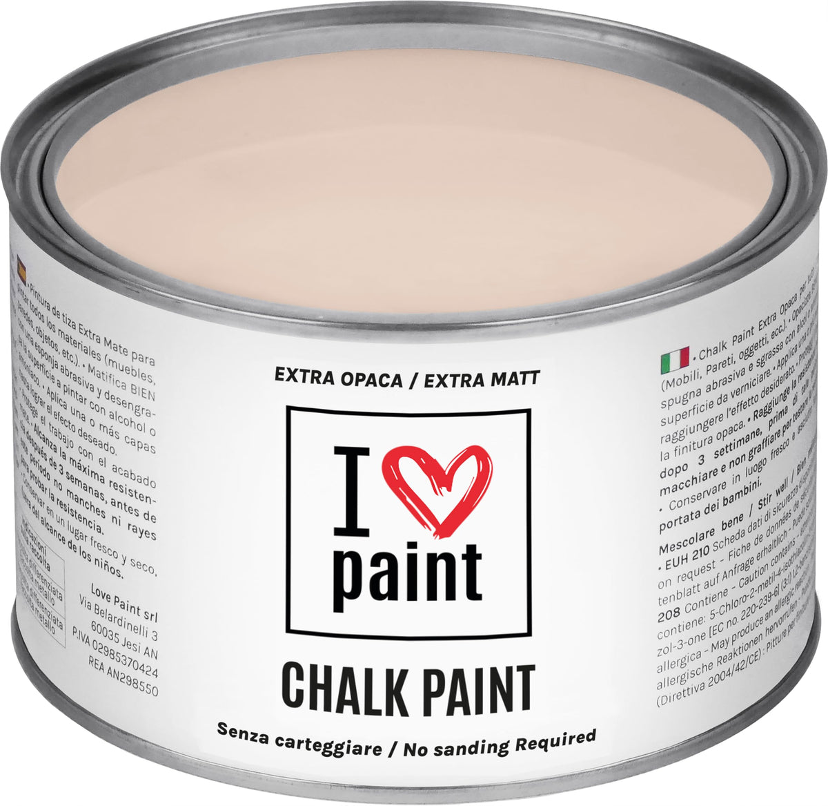 I LOVE paint Cera Trasparente per Chalk Paint e Legno 375ml - Non Altera il Colore Originale - Perfetta per Superfici Porose e Restauro - Con Cera d'Api e Cere Nobili