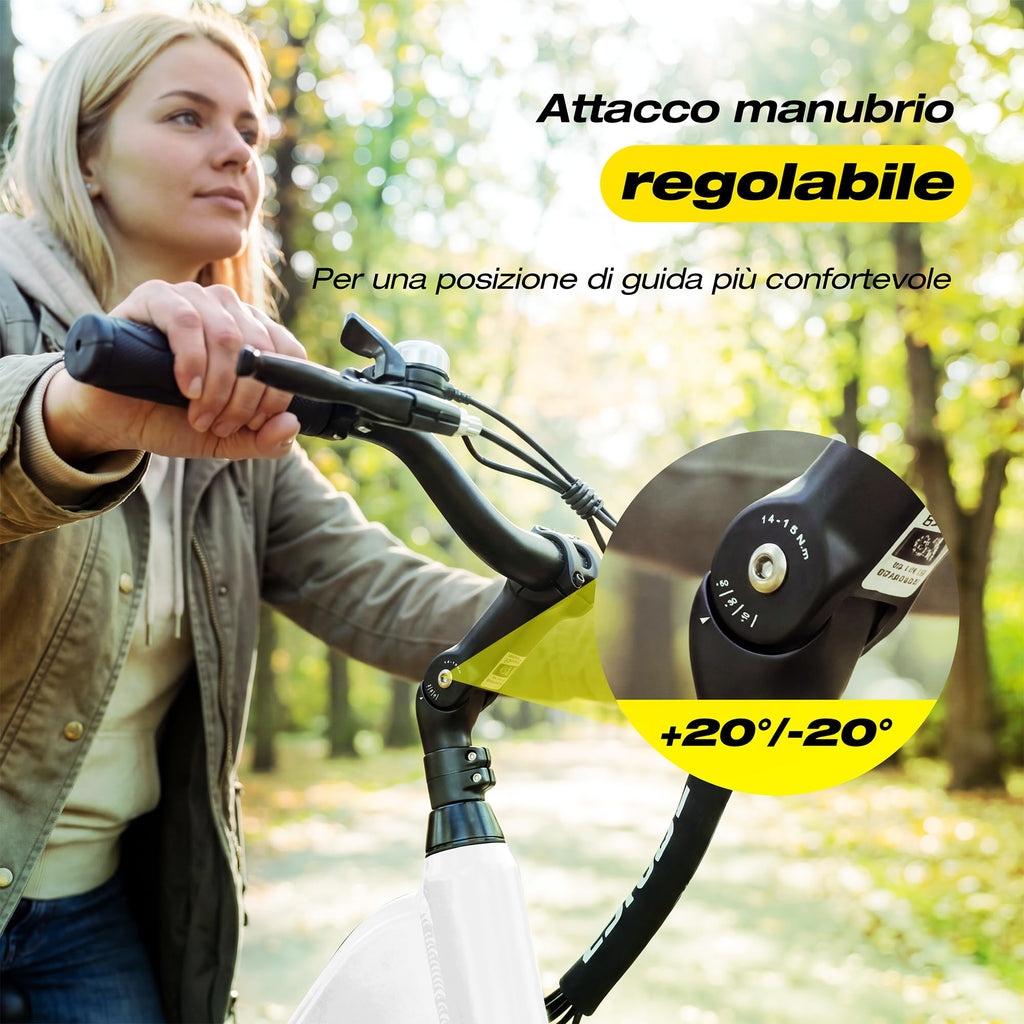 ESKUTE C202 Bicicletta Elettrica 48V 17,5Ah per Adulti 26”, Batteria Rimovibile, E-Bike da Città per Pendolari, Cambio 7 Velocità, 25 km/h, Autonomia fino a 110 km