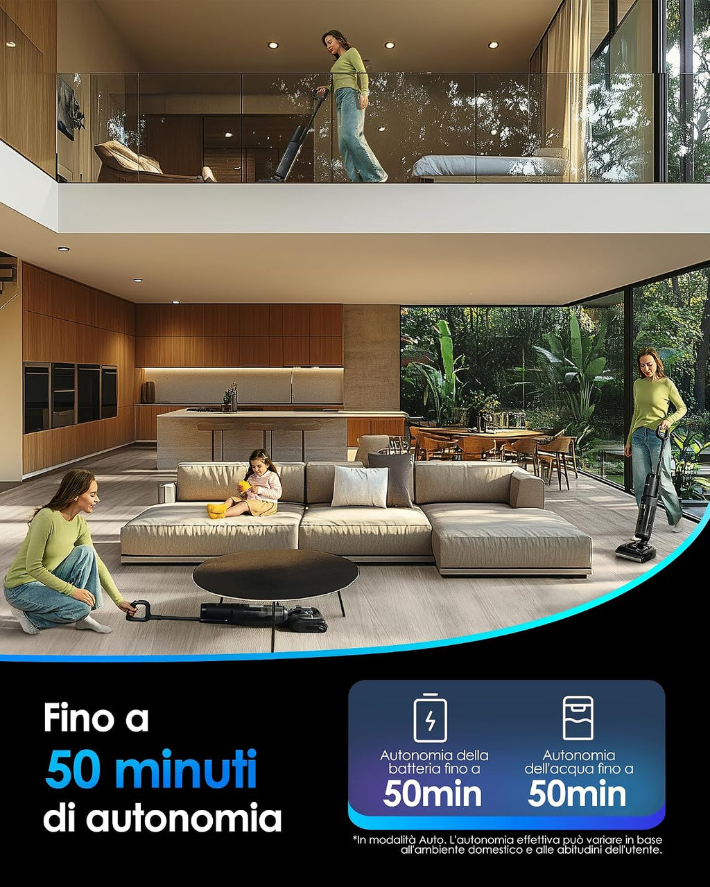 Tineco Floor ONE S7 Stretch Ultra Lavapavimenti aspirapolvere senza fili