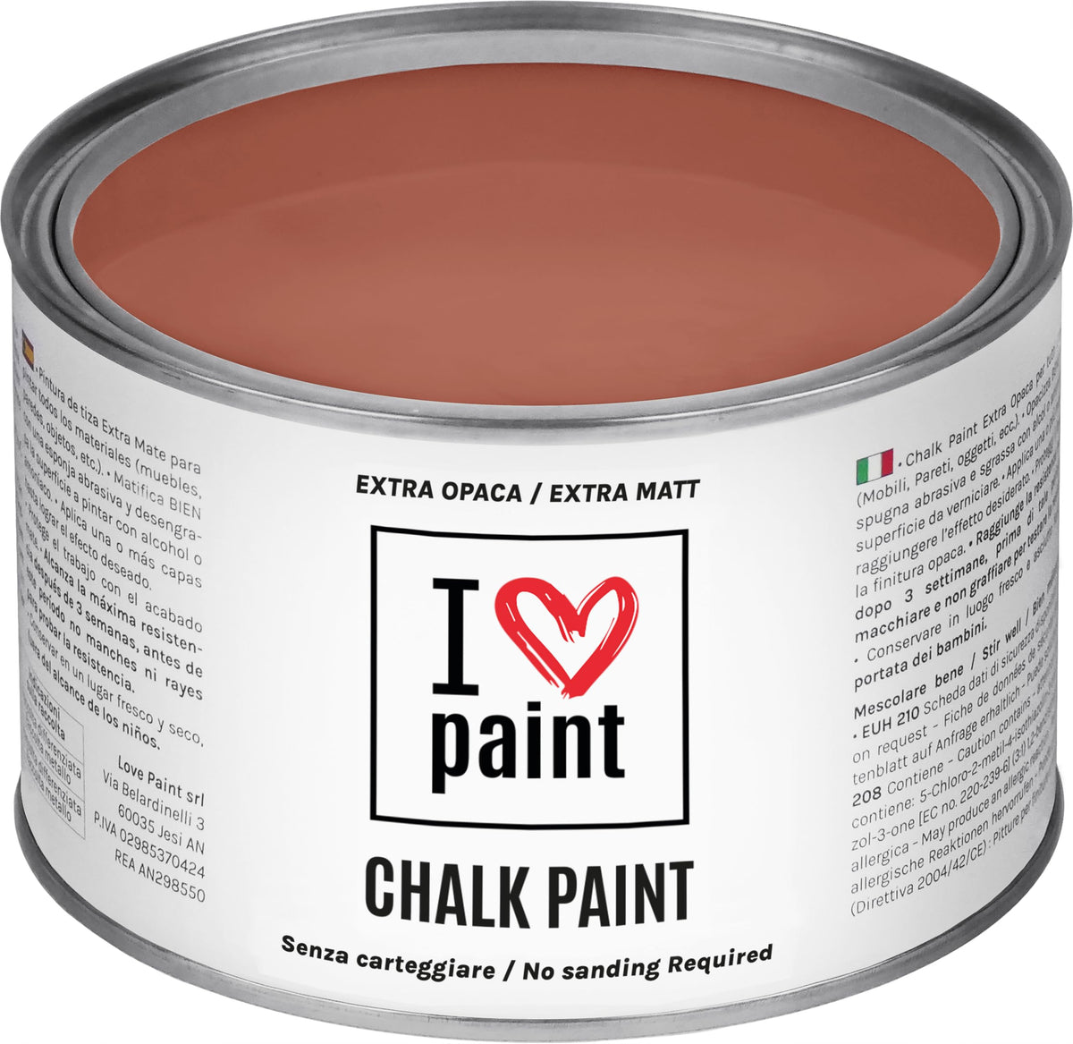 I LOVE paint Cera Trasparente per Chalk Paint e Legno 375ml - Non Altera il Colore Originale - Perfetta per Superfici Porose e Restauro - Con Cera d'Api e Cere Nobili