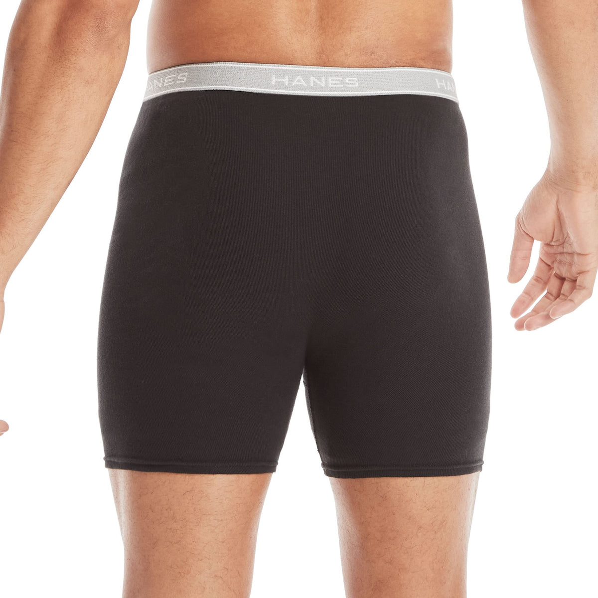 Hanes Men's Underwear Boxer Briefs Pack, Cool & Breathable Cotton Moisture-wicking Underwear for Men, No Ride Up