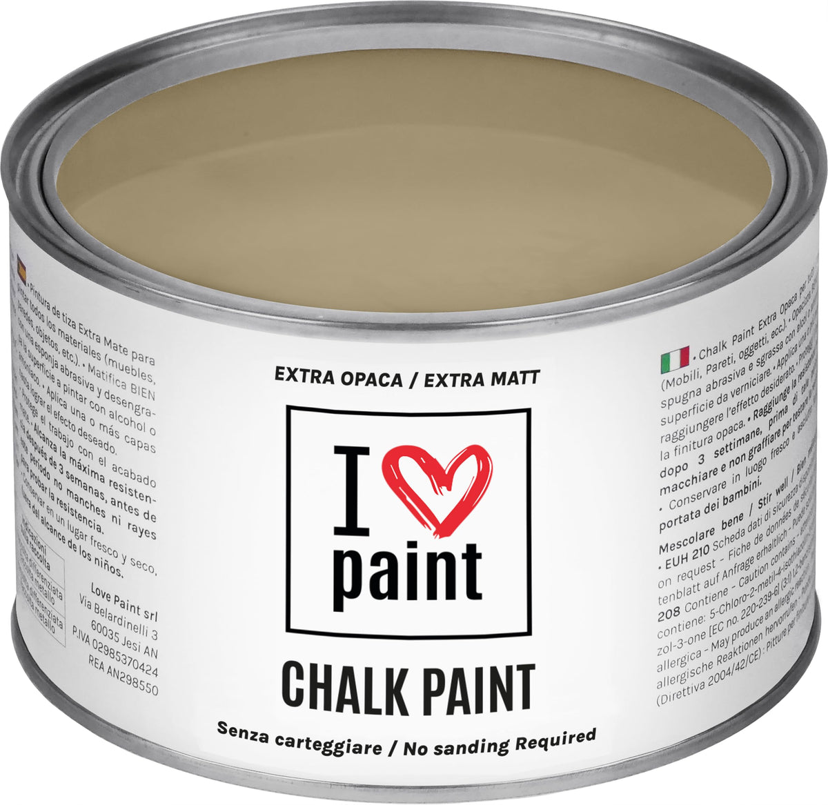 I LOVE paint Cera Trasparente per Chalk Paint e Legno 375ml - Non Altera il Colore Originale - Perfetta per Superfici Porose e Restauro - Con Cera d'Api e Cere Nobili