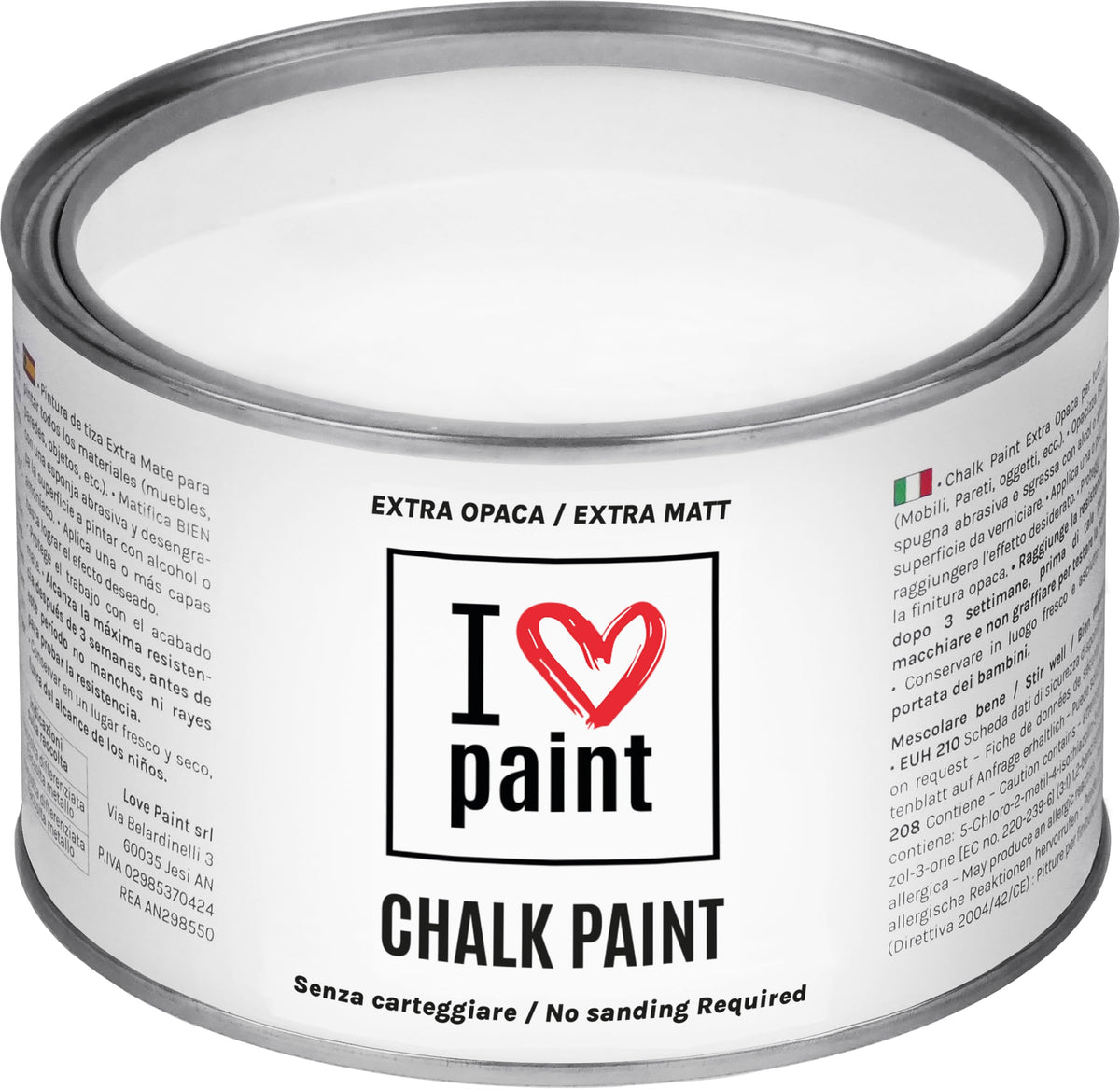 I LOVE paint Cera Trasparente per Chalk Paint e Legno 375ml - Non Altera il Colore Originale - Perfetta per Superfici Porose e Restauro - Con Cera d'Api e Cere Nobili
