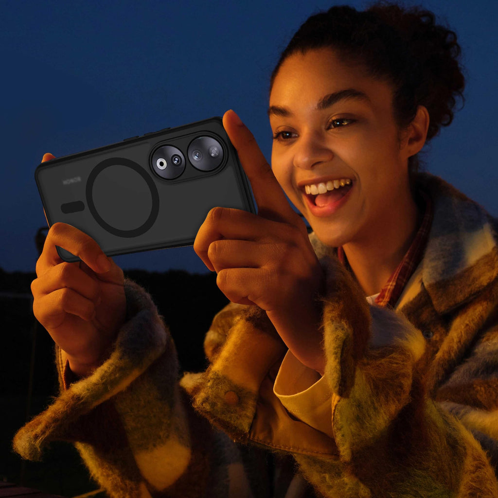 XTCASE Cover Magnetica per Google Pixel 11/11 Pro 5G Traslucida Opaca, Nero