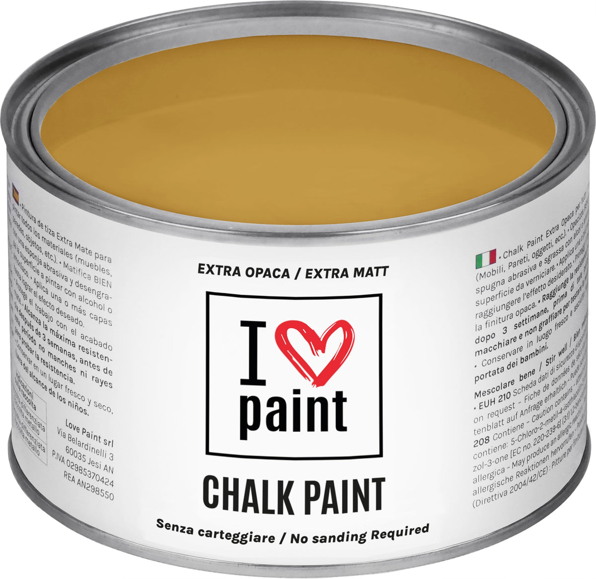 I LOVE paint Cera Trasparente per Chalk Paint e Legno 375ml - Non Altera il Colore Originale - Perfetta per Superfici Porose e Restauro - Con Cera d'Api e Cere Nobili