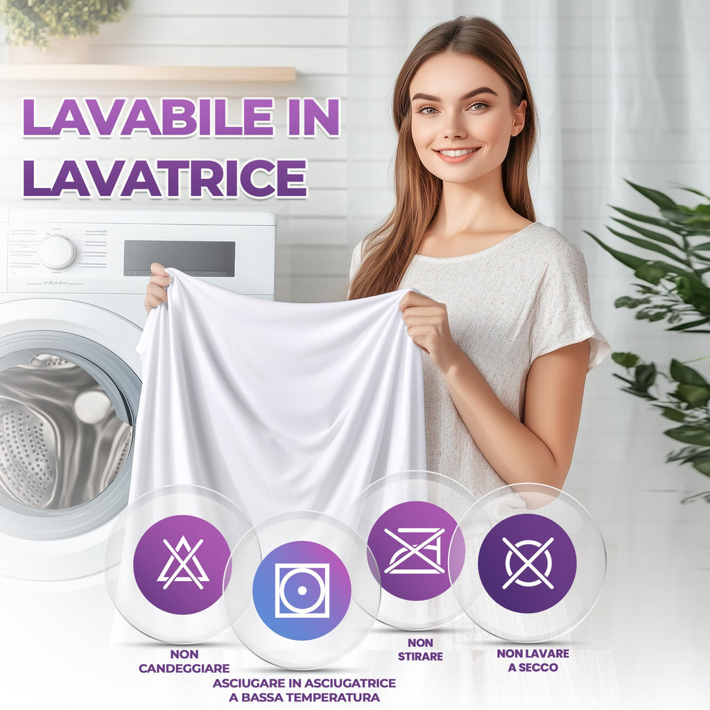 Coprimaterasso Integrale Impermeabile Premium 140 x 200 x 20 cm Zip