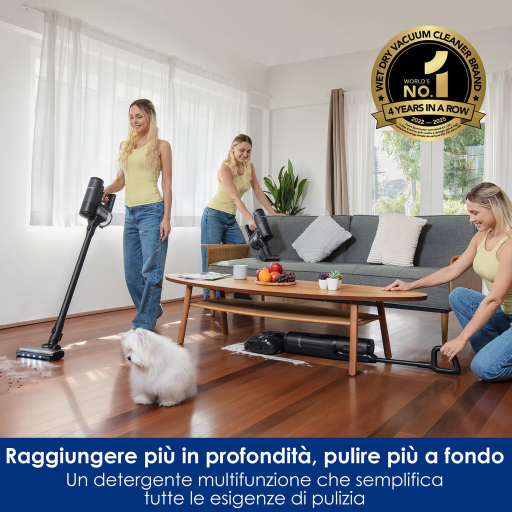 Tineco Floor ONE S7 Stretch Ultra Lavapavimenti aspirapolvere senza fili