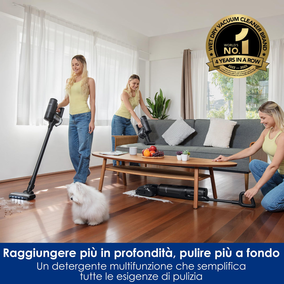 Tineco Floor ONE S7 Stretch Ultra Lavapavimenti aspirapolvere senza fili