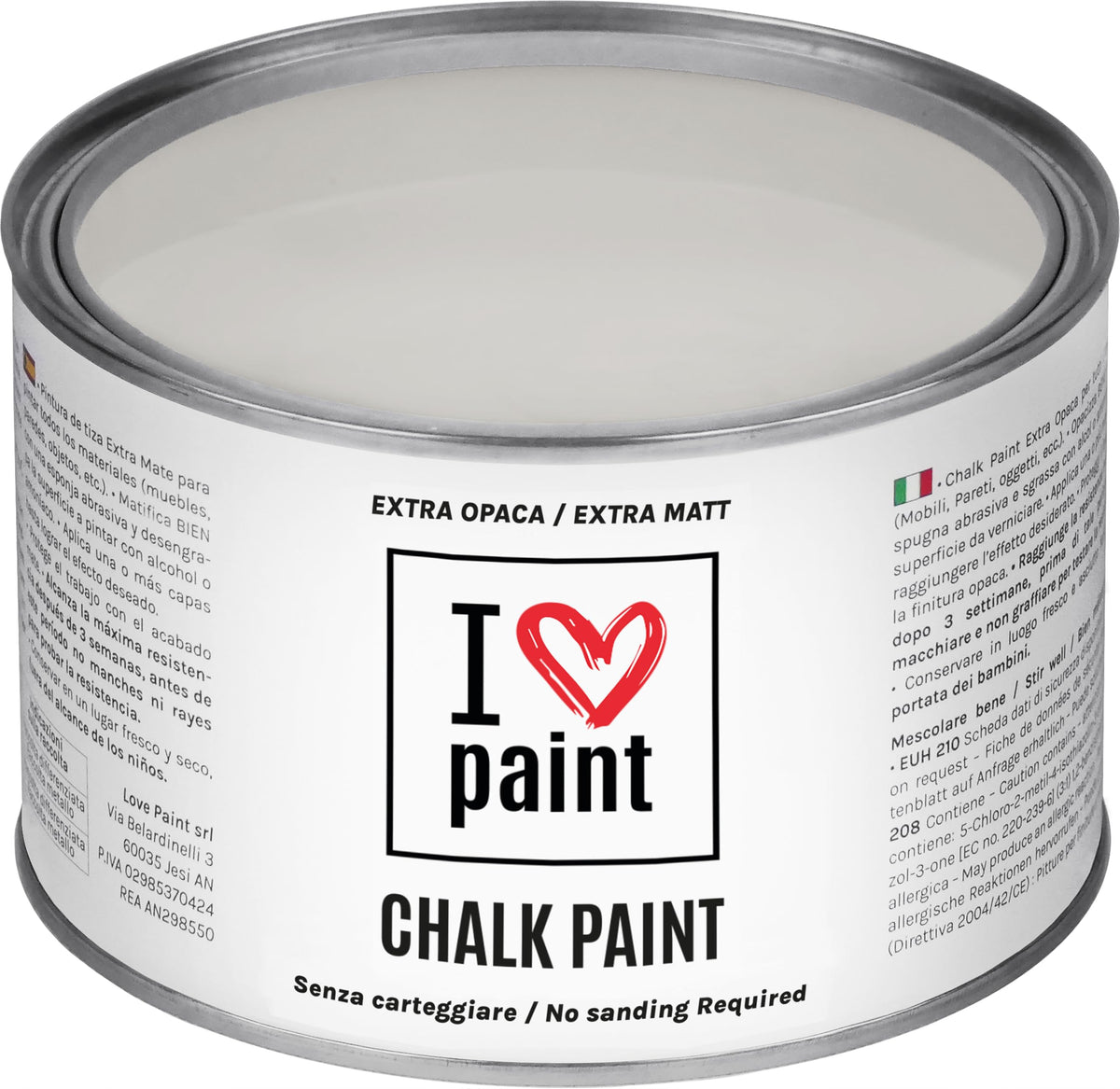 I LOVE paint Cera Trasparente per Chalk Paint e Legno 375ml - Non Altera il Colore Originale - Perfetta per Superfici Porose e Restauro - Con Cera d'Api e Cere Nobili