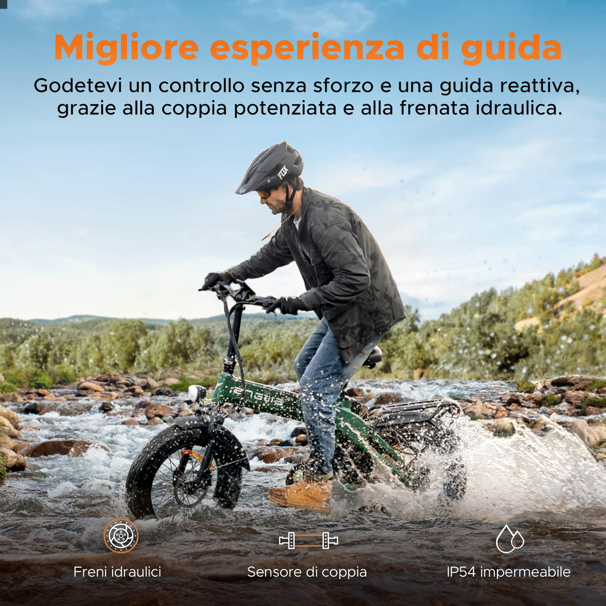 ENGWE EP-2 3.0 BOOST Bici Elettrica Pieghevole, Batteria Da 48 V 13,5Ah