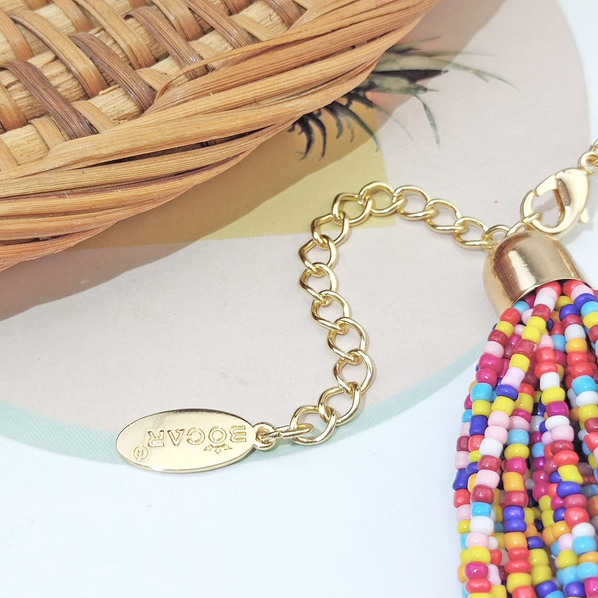 Bocar Multi Layer Chunky Bavaglino dichiarazione perle semi, collare collana per donne regalo (NK-10351)
