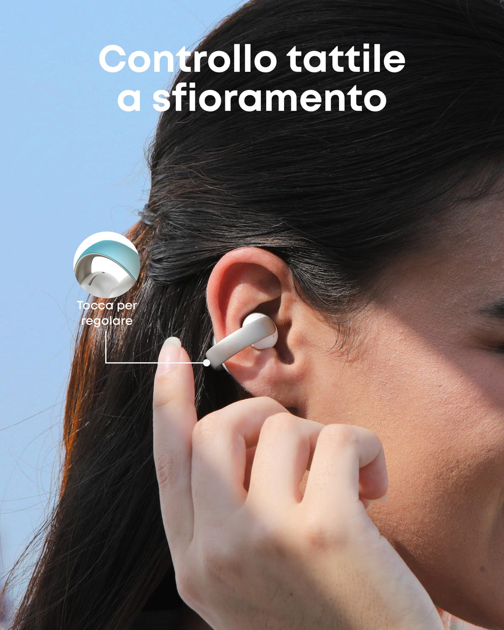 soundcore di Anker AeroClip, Cuffie Bluetooth Open Ear Clip-On