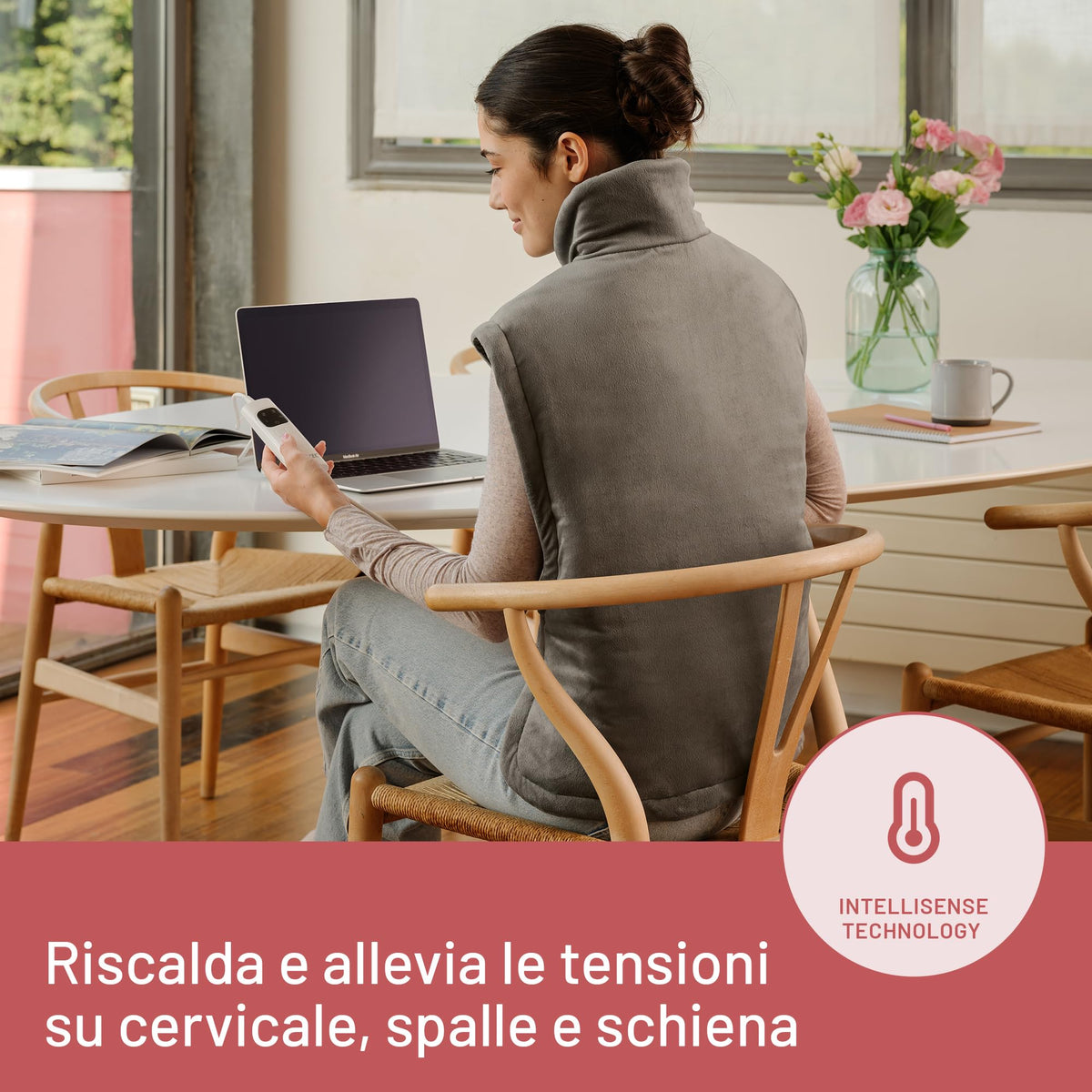 Imetec Intellisense Cervical – Termoforo cervicale e spalle 47x52 cm