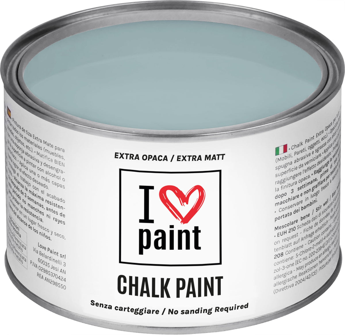 I LOVE paint Cera Trasparente per Chalk Paint e Legno 375ml - Non Altera il Colore Originale - Perfetta per Superfici Porose e Restauro - Con Cera d'Api e Cere Nobili