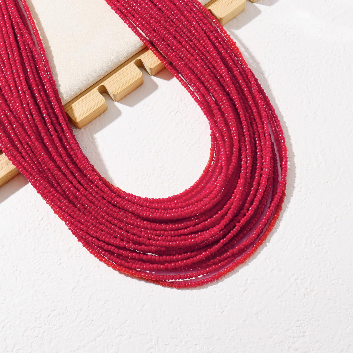 Bocar Multi Layer Chunky Bavaglino dichiarazione perle semi, collare collana per donne regalo (NK-10351)