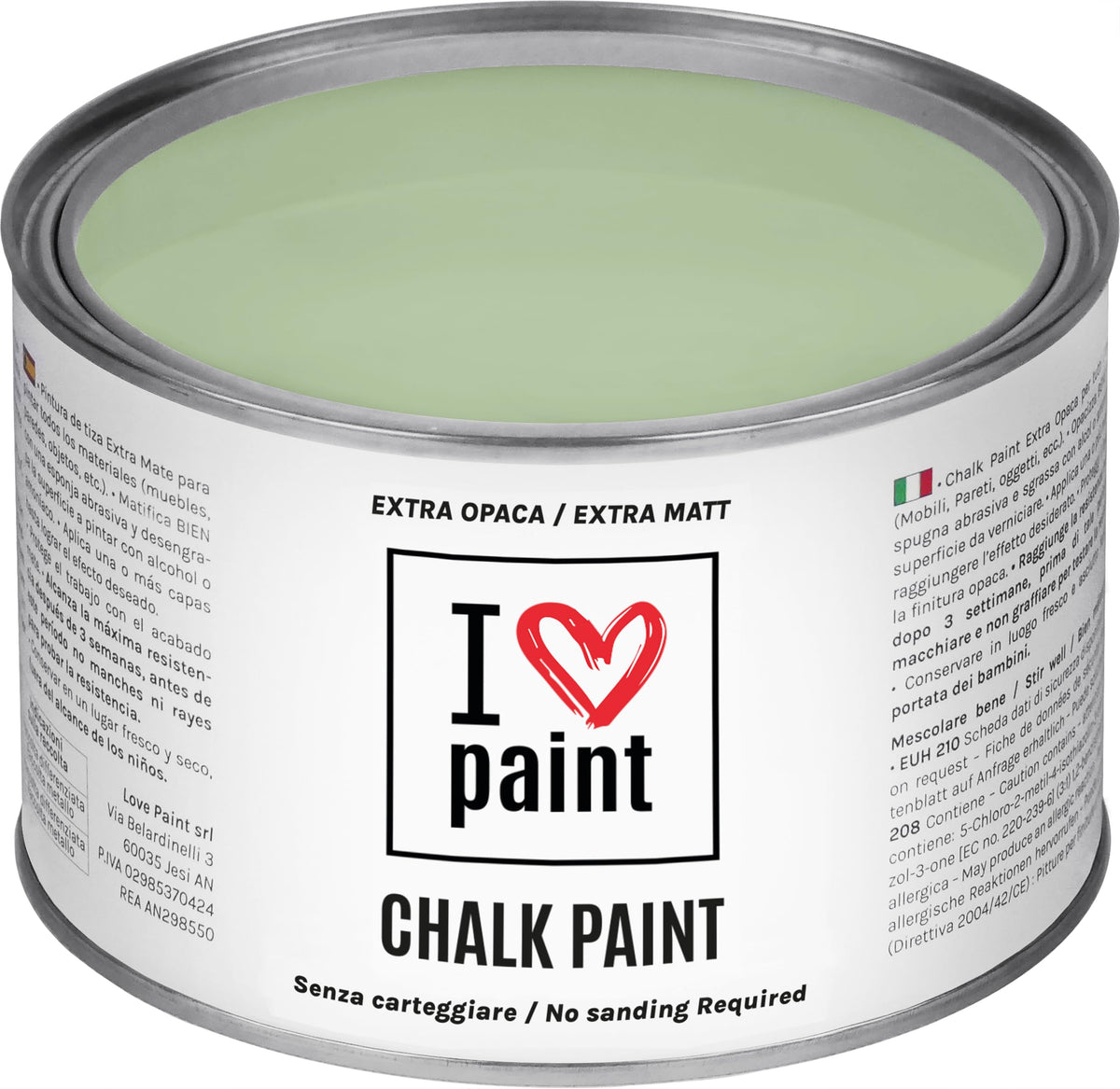 I LOVE paint Cera Trasparente per Chalk Paint e Legno 375ml - Non Altera il Colore Originale - Perfetta per Superfici Porose e Restauro - Con Cera d'Api e Cere Nobili