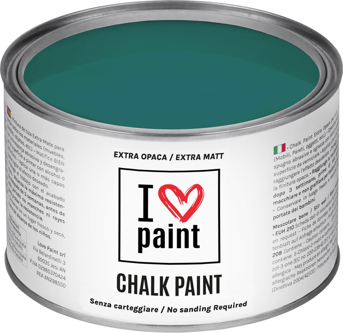 I LOVE paint Cera Trasparente per Chalk Paint e Legno 375ml - Non Altera il Colore Originale - Perfetta per Superfici Porose e Restauro - Con Cera d'Api e Cere Nobili