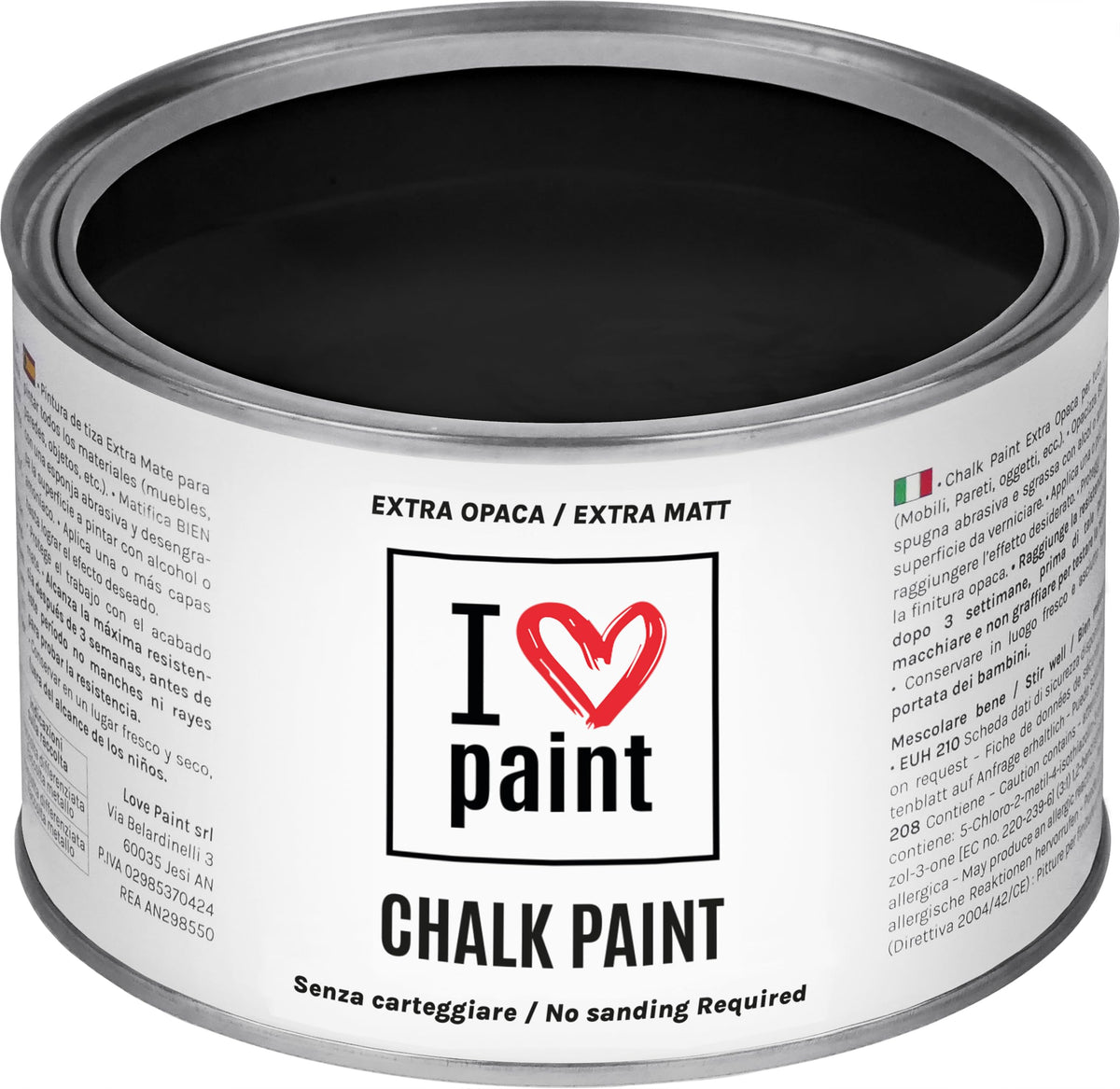 I LOVE paint Cera Trasparente per Chalk Paint e Legno 375ml - Non Altera il Colore Originale - Perfetta per Superfici Porose e Restauro - Con Cera d'Api e Cere Nobili