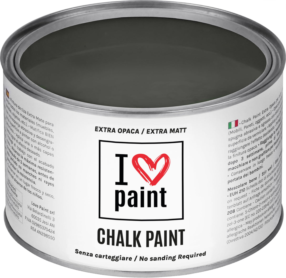 I LOVE paint Cera Trasparente per Chalk Paint e Legno 375ml - Non Altera il Colore Originale - Perfetta per Superfici Porose e Restauro - Con Cera d'Api e Cere Nobili