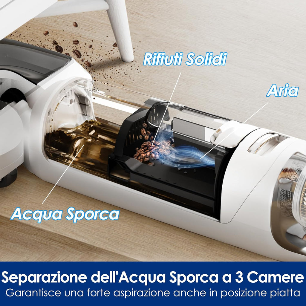 Tineco Floor ONE Stretch S6 AspirapolvereLavapavimenti, FlashDry, iLOOP