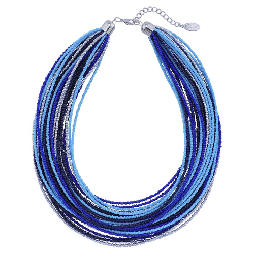 Bocar Multi Layer Chunky Bavaglino dichiarazione perle semi, collare collana per donne regalo (NK-10351)