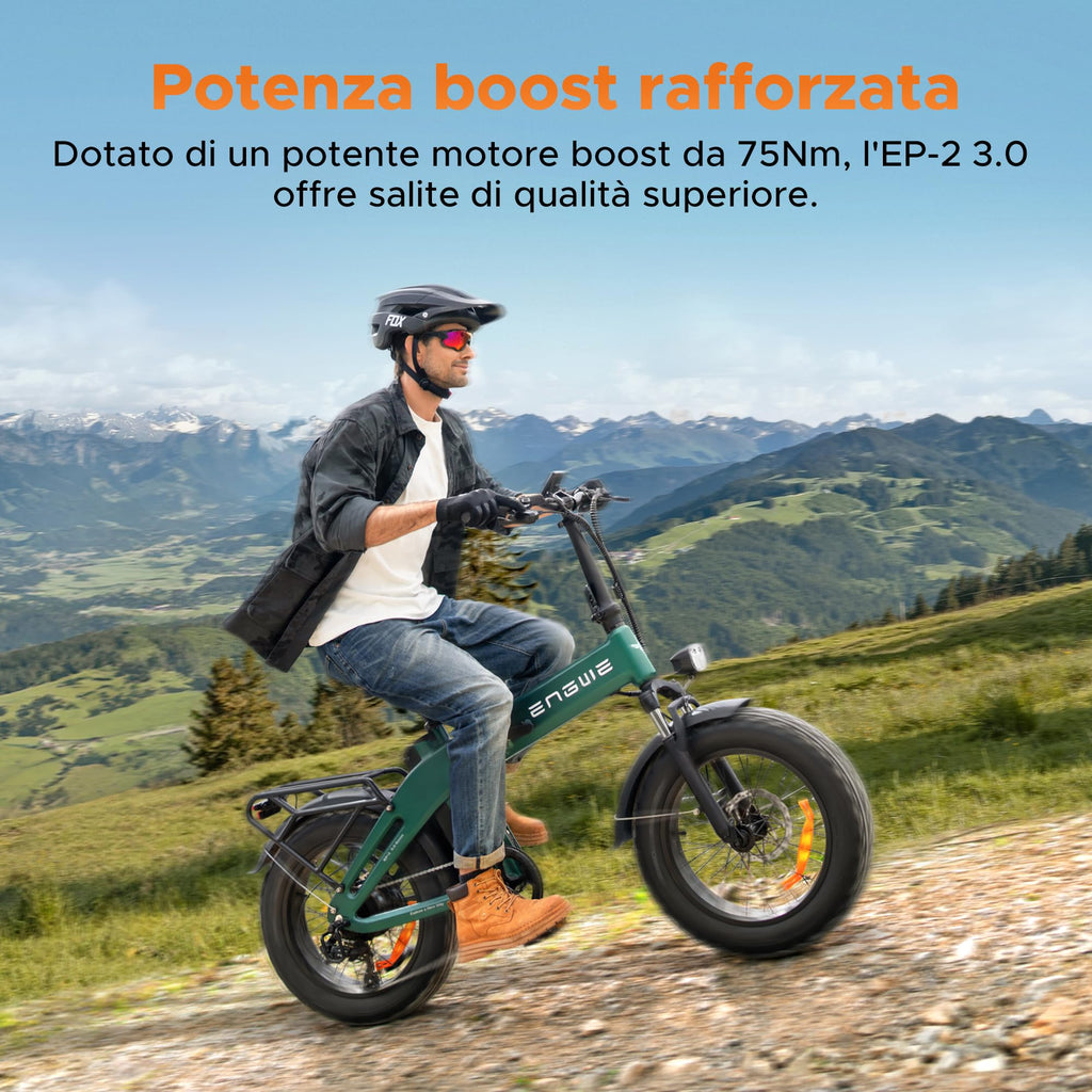 ENGWE EP-2 3.0 BOOST Bici Elettrica Pieghevole, Batteria Da 48 V 13,5Ah