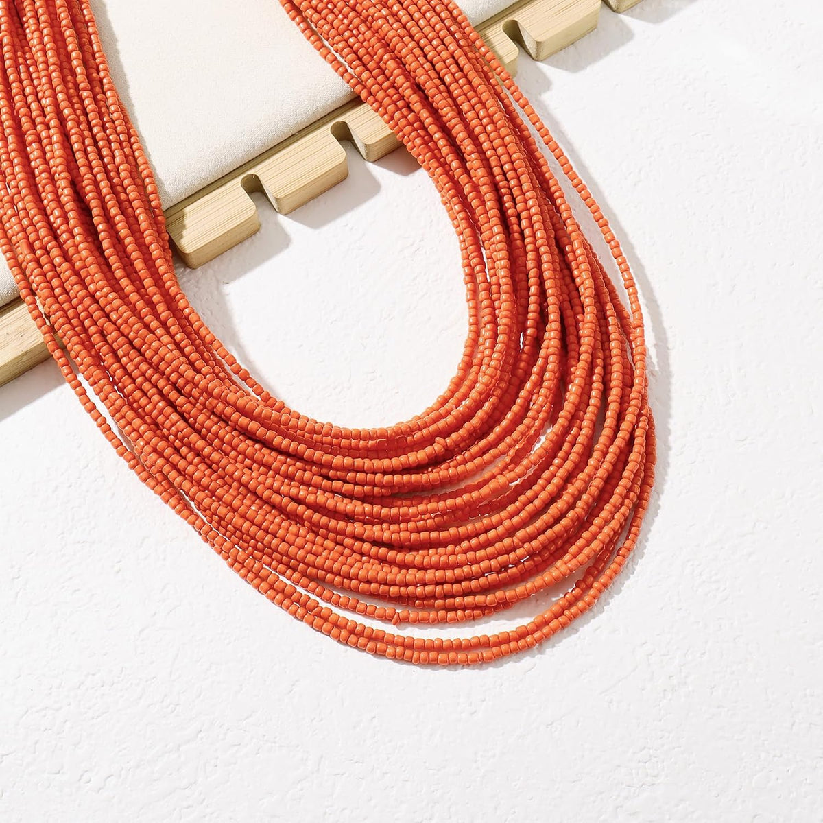 Bocar Multi Layer Chunky Bavaglino dichiarazione perle semi, collare collana per donne regalo (NK-10351)