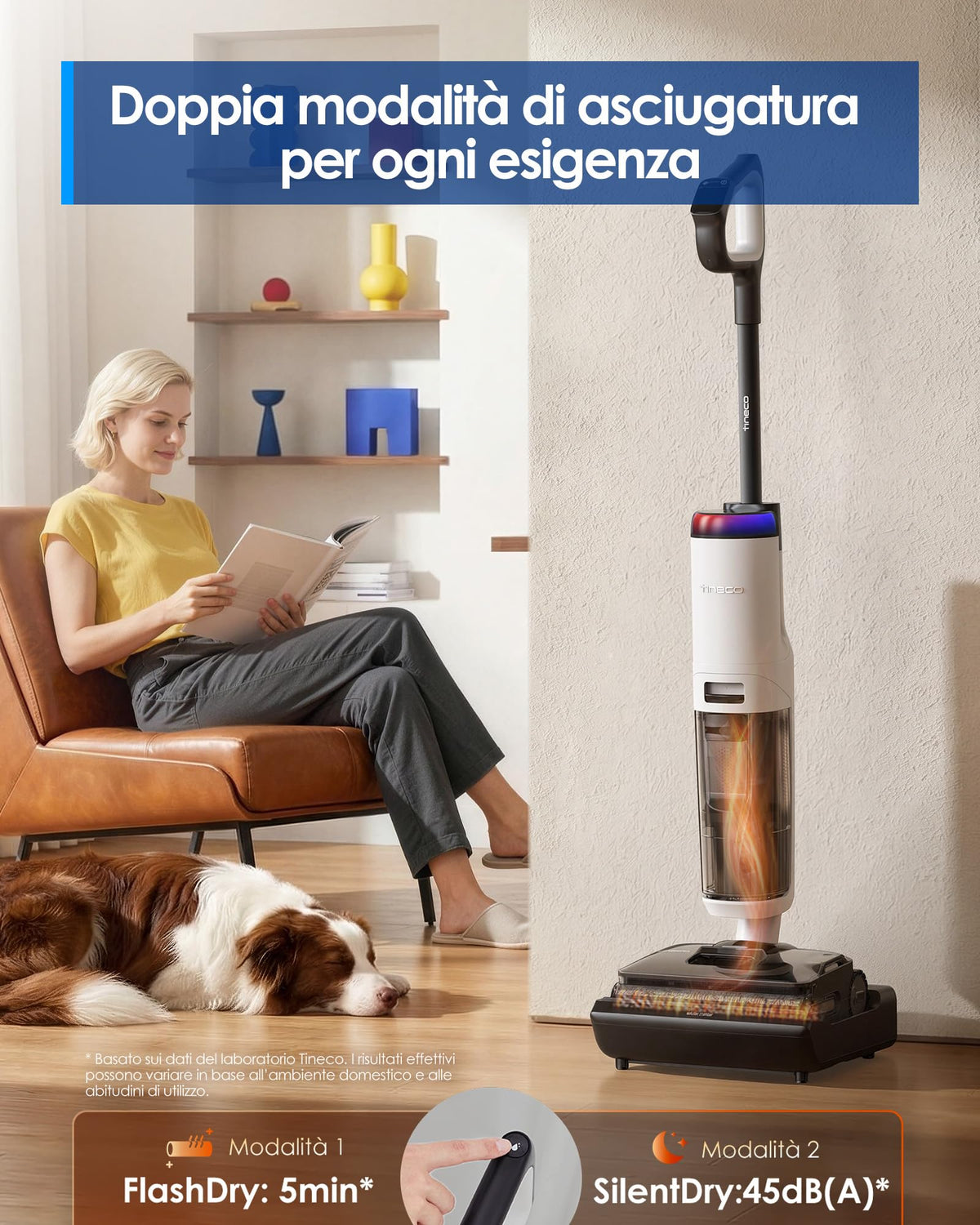Tineco Floor ONE S7 Stretch Ultra Lavapavimenti aspirapolvere senza fili