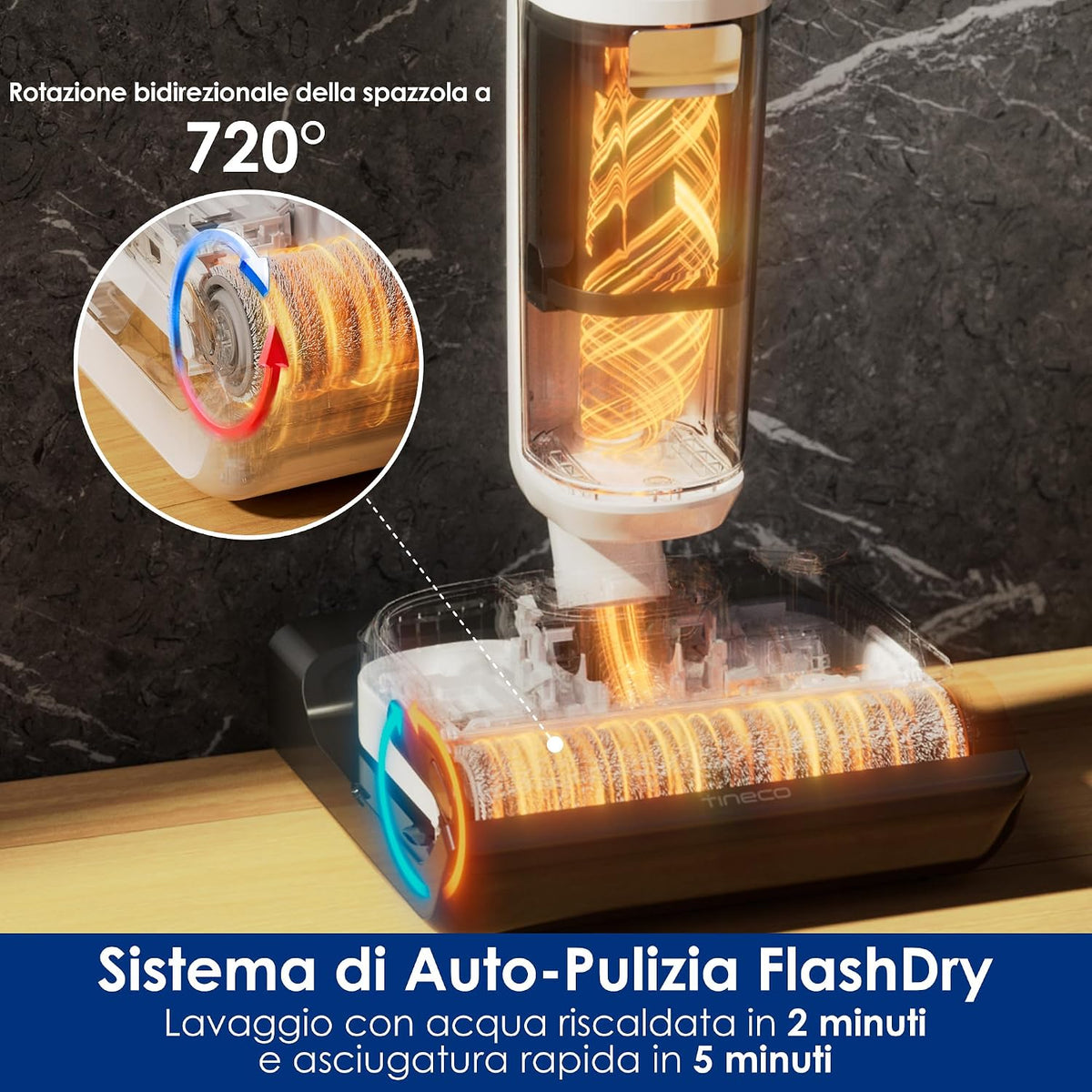 Tineco Floor ONE Stretch S6 AspirapolvereLavapavimenti, FlashDry, iLOOP