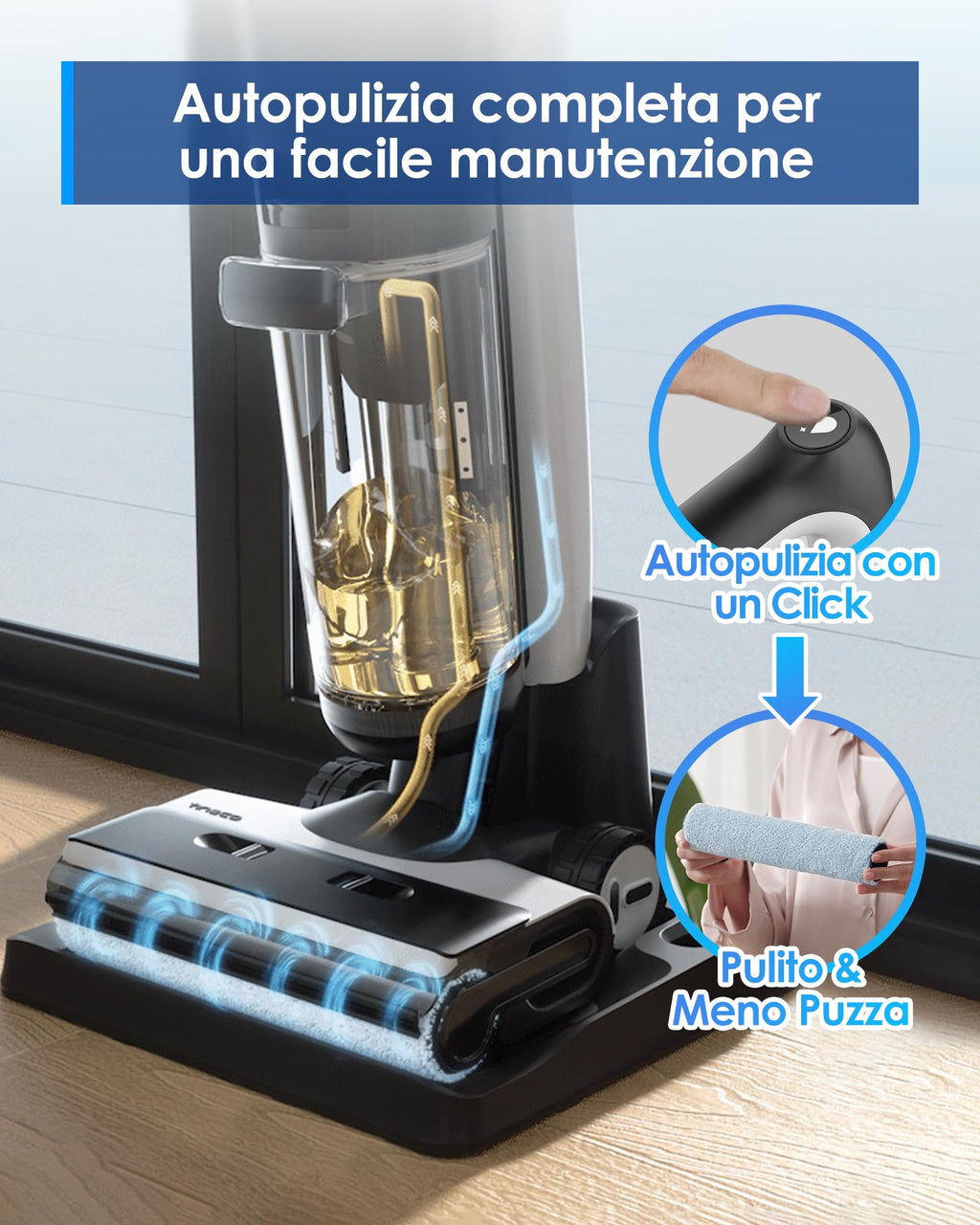 Tineco Floor ONE S7 Stretch Ultra Lavapavimenti aspirapolvere senza fili
