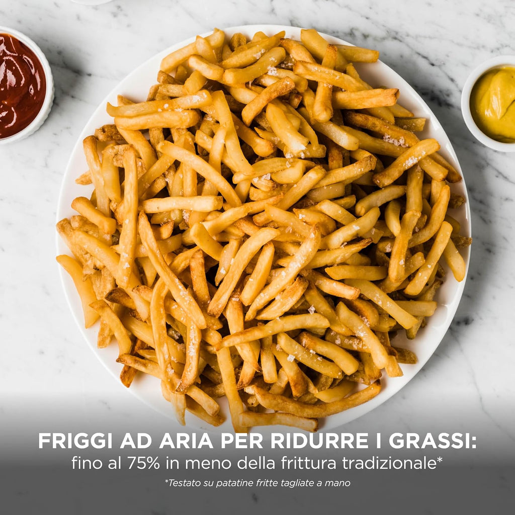 Ninja FlexDrawer, Friggitrice ad Aria XL, Doppia Zona, 10,4L, Nero/Rame