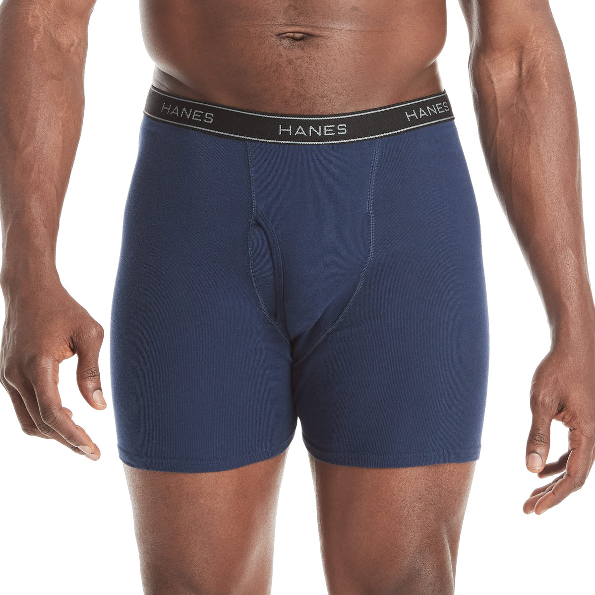 Hanes Men's Underwear Boxer Briefs Pack, Cool & Breathable Cotton Moisture-wicking Underwear for Men, No Ride Up