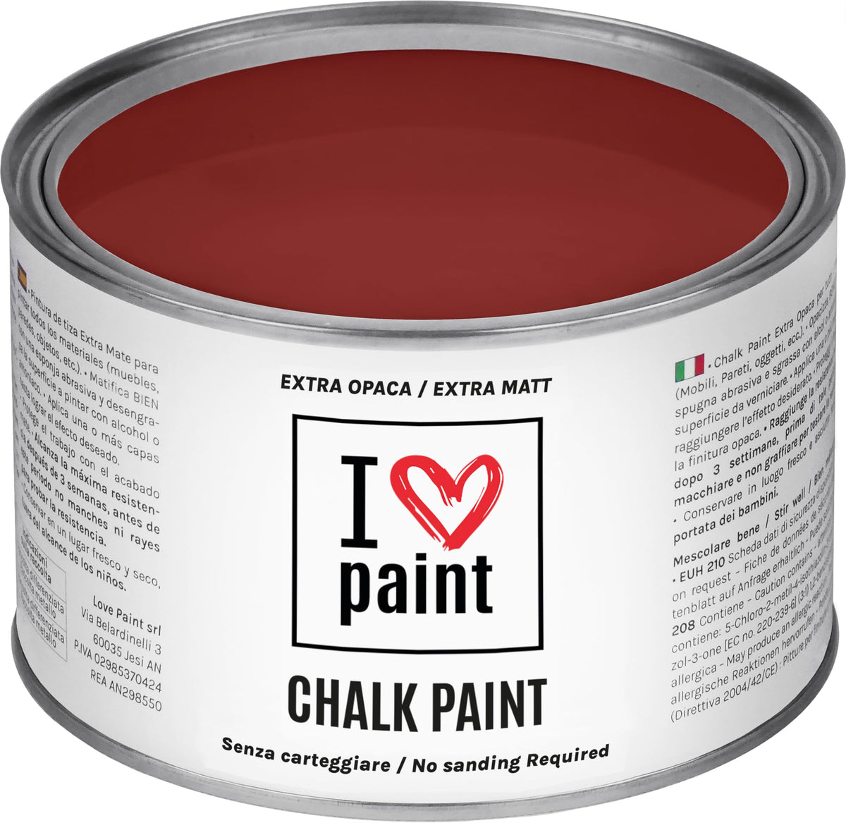 I LOVE paint Cera Trasparente per Chalk Paint e Legno 375ml - Non Altera il Colore Originale - Perfetta per Superfici Porose e Restauro - Con Cera d'Api e Cere Nobili