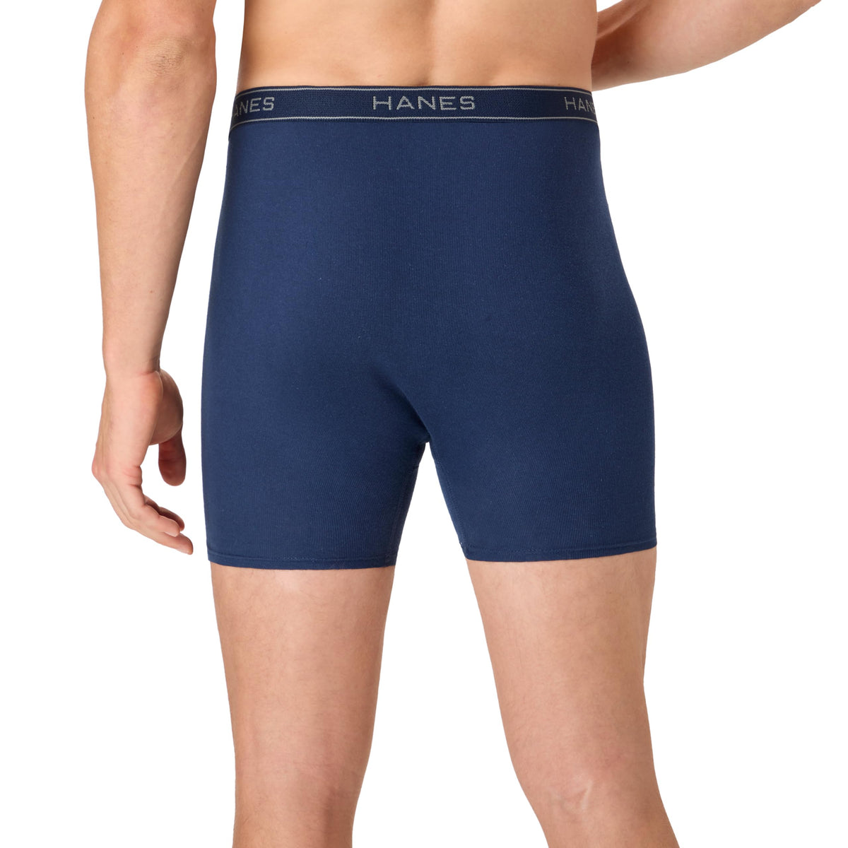 Hanes Men's Underwear Boxer Briefs Pack, Cool & Breathable Cotton Moisture-wicking Underwear for Men, No Ride Up