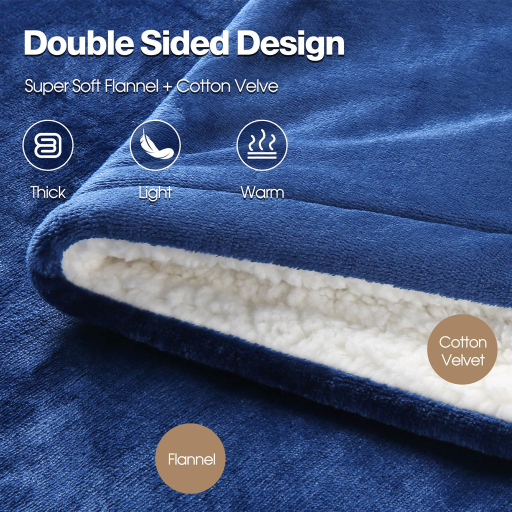 Coperta Termica Elettrica 155x180cm 6 Livelli di Riscaldamento,Timer 10H