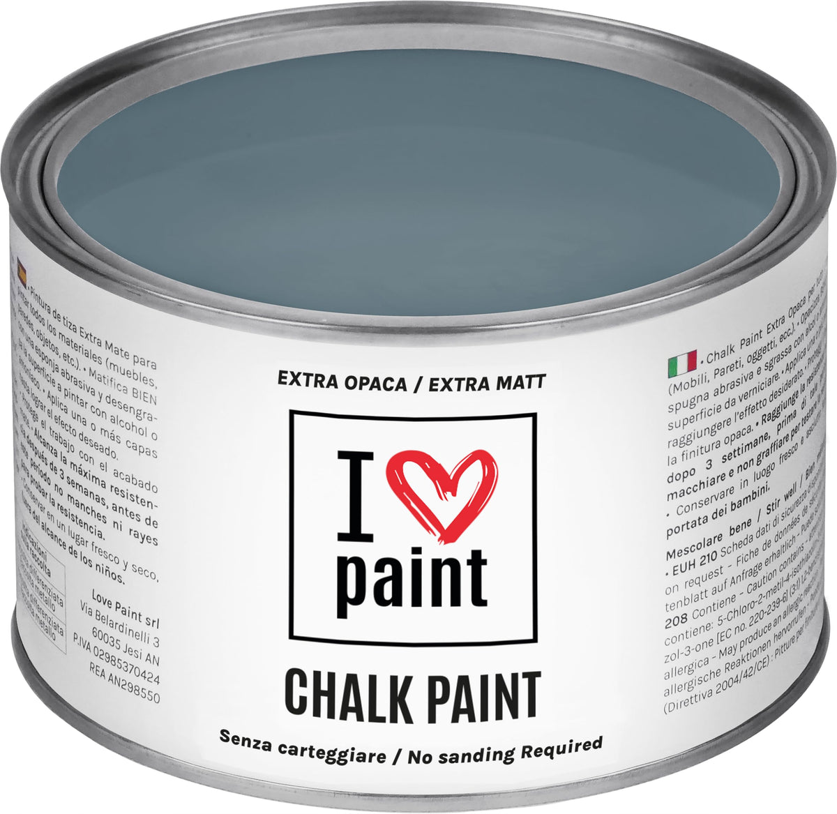 I LOVE paint Cera Trasparente per Chalk Paint e Legno 375ml - Non Altera il Colore Originale - Perfetta per Superfici Porose e Restauro - Con Cera d'Api e Cere Nobili