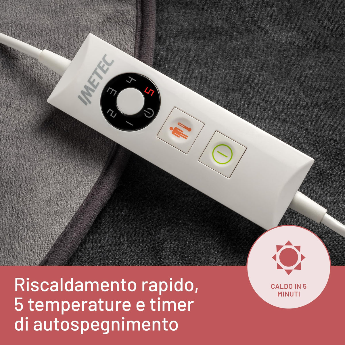 Imetec Intellisense Cervical – Termoforo cervicale e spalle 47x52 cm