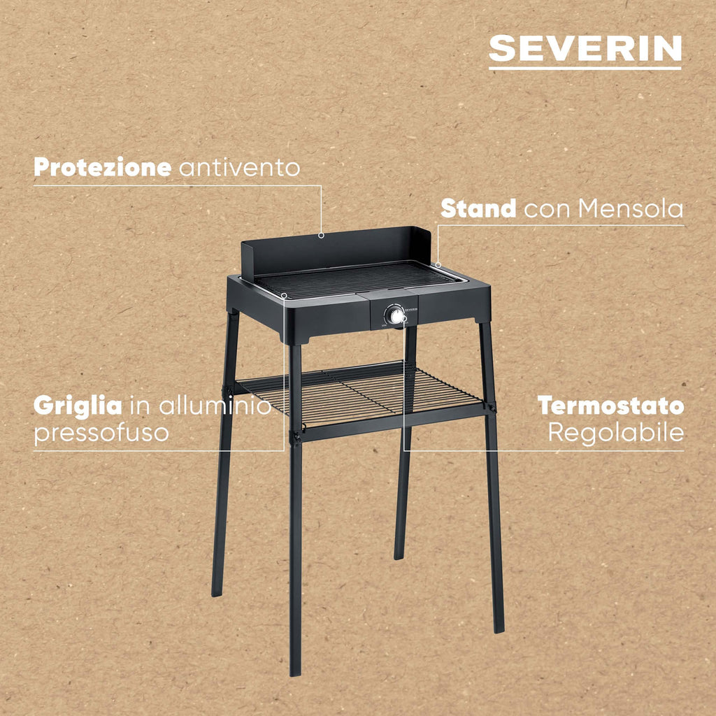 SEVERIN Barbecue Elettrico da Tavolo 2200W - PG 8565