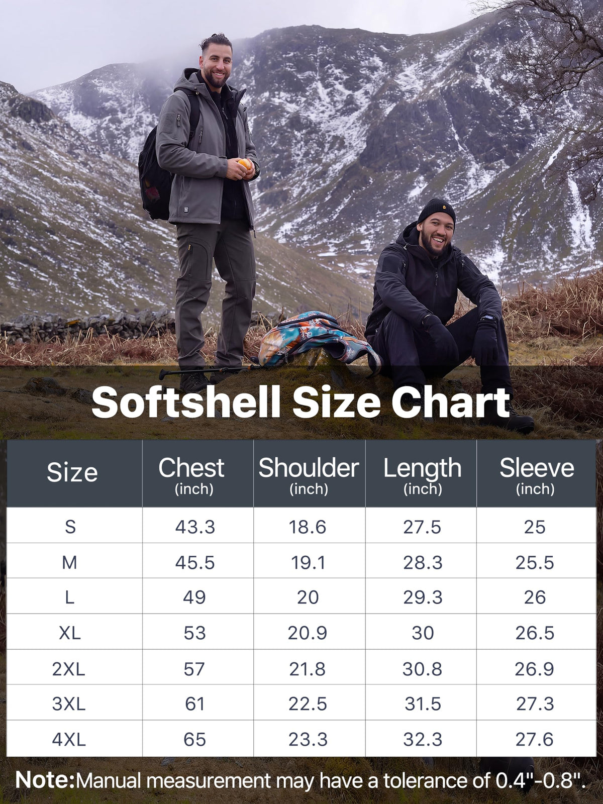 FREE SOLDIER Giacca Softshell Giacche Militari Softshell da Uomo Fodera in Pile da Esterno Giacca Antivento Impermeabile con Cappuccio Giacche tattiche Calde Multitasche per Escursioni di Caccia Uomo